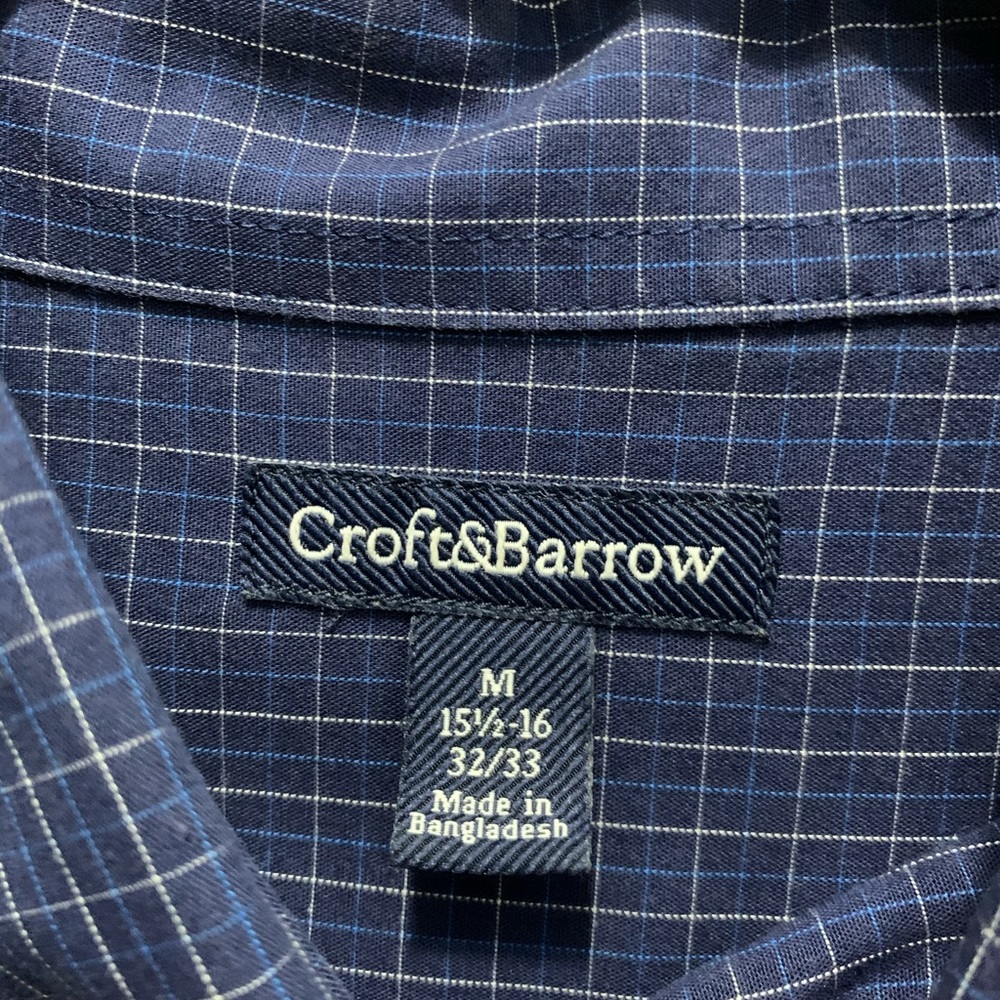 croft&barrow long sleeve size M 151/2-16 or 32-33